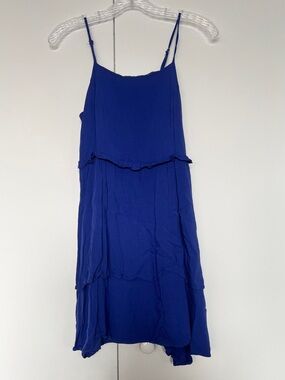 Altar'd State Royal Blue Spaghetti Strap Mini Dress